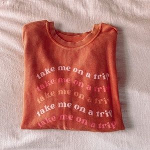 RiffRaff Corded “Take Me on a Trip” Sweatshirt